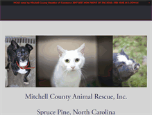 Tablet Screenshot of mitchellcountyanimalrescue.org